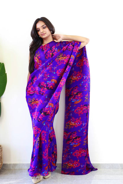 Soft Georgette With Beautiful Print Saree