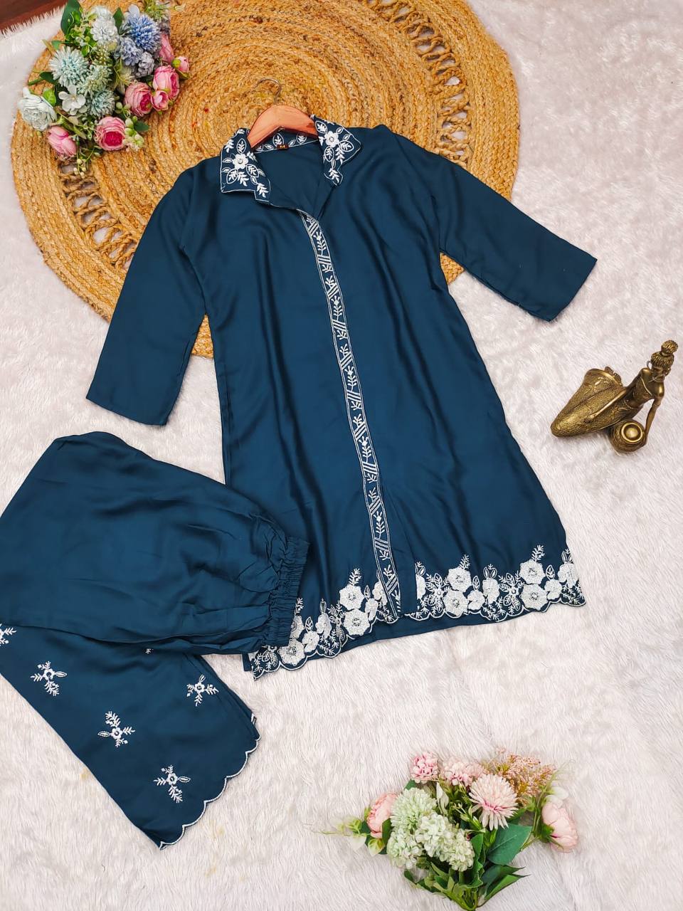 BEAUTIFUL RAYON EMBROIDERED CO-ORD SETS